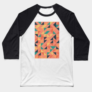 Creative Geometric Colourful Triangle Pattern #31 Baseball T-Shirt